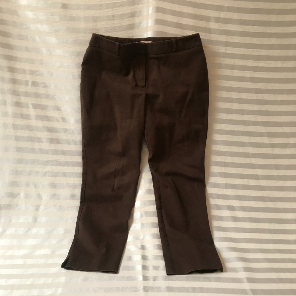 Chico's Sz 8 Dark Brown Capris